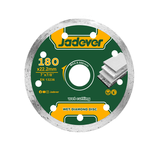 [JDDC2K04] Disco diamante húmedo 180 mm (7'') ancho Jadever