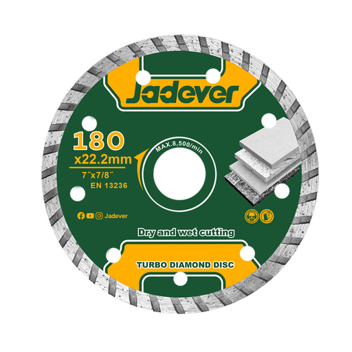 [JDDC3K04] Disco diamante turbo 180 mm (7'') ancho Jadever
