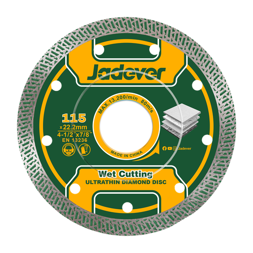 [JDDC4K02] Disco diamante ultrafino 115mm (4-1/2'''') ancho Jadever