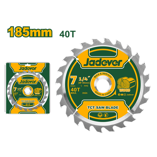 [JDTC1K05] Disco de sierra circular 185 40T Jadever
