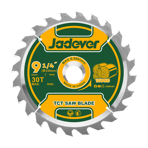 [JDTC1K06] Disco sierra circular tct 235 mm (9-1/4'') 30d anillo reductor 254 Jadever