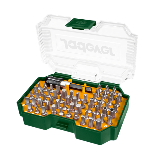 [JDBS3B62] Kit puntas destornillador 62 piezas 61 puntas ac. cr-v 25 mm + 1 soporte brocas liberación rápida. Jadever