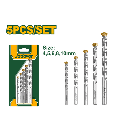 [JDMJ2K01] Set Mechas Widia x5 TCT 4-10mm Jadever