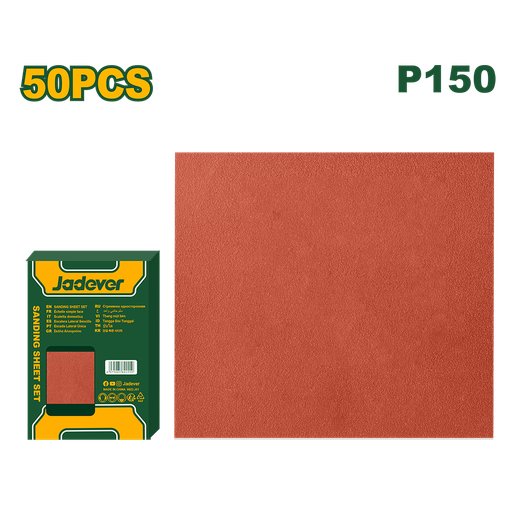 [JDSM2505] Lija Madera P150 x 50 unidades Jadever