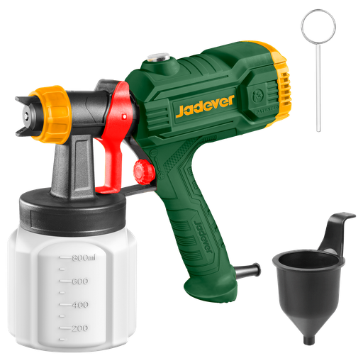 [JDEG1A45-4] Pistola pulverizadora 450w voltaje 220v-240v 50/60hz presión pulverización 01 02bar flujo máximo 700 ml/min máx. viscosidad 100din-s capacidad contenedor l Jadever