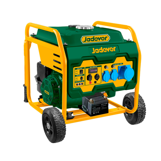 [JDGEAB10-4] Generador a gasolina inverter pot máx 75kw pot nom 70kw thd <3% motor 4 tiempos ohv 420cc refrigerado por aire vel variable encendido tci arranque manual + eléctrico tanque 15l Jadever