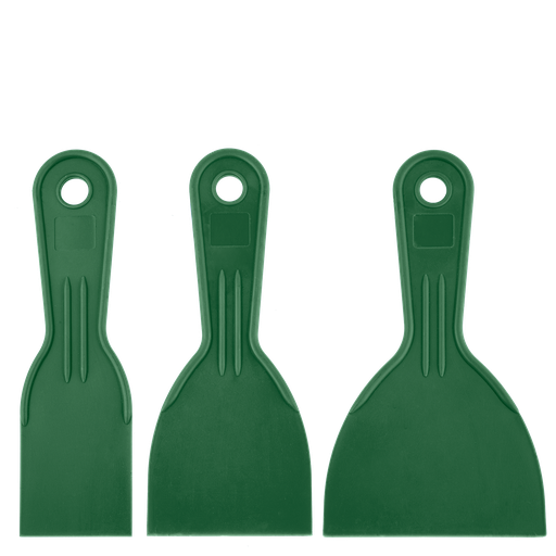 [JDPT3133] Kit espátulas plástico 3 1 50mm material polipropileno Jadever