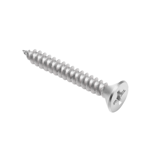 [JDXSC945] Tornillo parker cabeza fresada phillips #10 x 1-1/4'' (4.8 x 32mm) acero al carbono alta calidad 200 unidades / bolsa Jadever