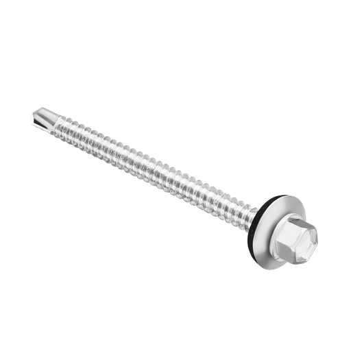 [JDXS4927] Tornillo punta mecha cabeza hexagonal #12 x 3'' (5.5 x 75mm) acero al carbono alta calidad 80 unidades / bolsa Jadever