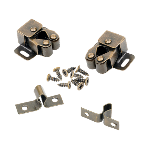 [JDDH1K14] Retén a rodillo 1-1/4'' espesor 06mm acero 2 retén dobles / set incluye sujetadores superf. bronce Jadever