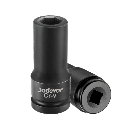 [JDMS3219] Vaso impacto profundo 1/2'' 19mm longitud material acero 50bv30 (cr-v) + tratamiento térmico Jadever