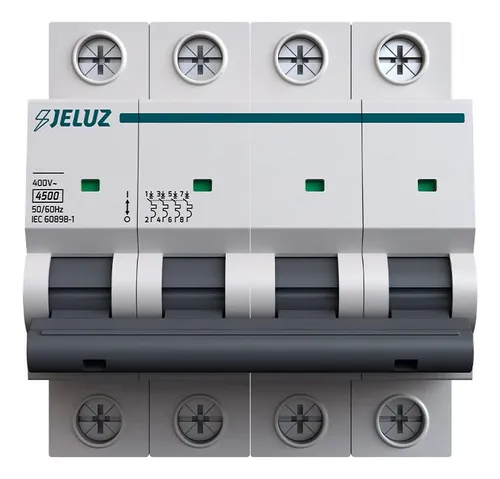[C40645] Térmica Tetrapolar 6A Curva C 4.5KA JELUZ