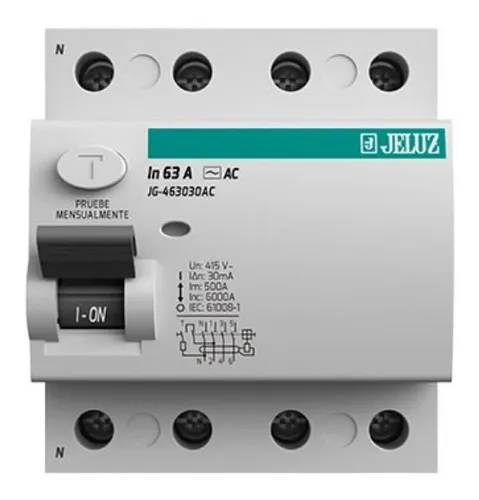 [463030AC] DISYUNTOR TETRAPOLAR 63A 30MA AC JELUZ