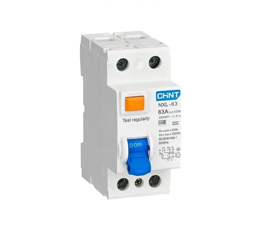[NXL-63 1P+N 40A 100mA A 6kA] DISYUNTOR BIPOLAR 40A 100mA 6kA Clase A CHINT