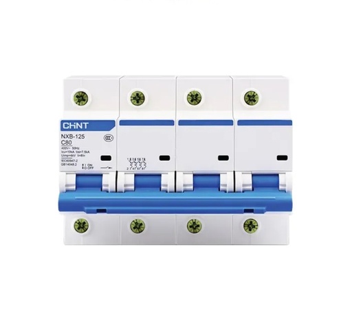 [NXB-125 4P C100 10KA] Térmica 100A 10kA Curva C. Chint