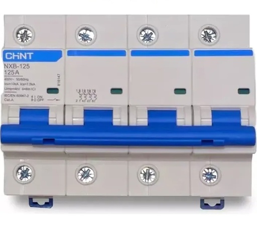 [NXB-125 3P C125 10KA] Térmica125A 10kA Curva C. Chint
