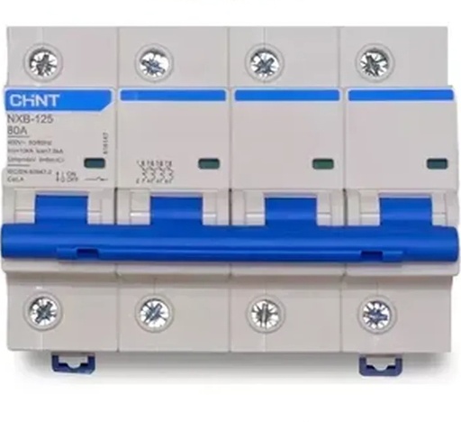 [NXB-125 4P D100 10kA] Térmica 100A 10kA Curva D. Chint