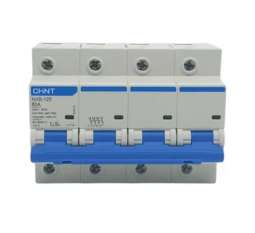 [NXB-125 3P D80 10kA] Térmica 80A 10kA Curva D. Chint