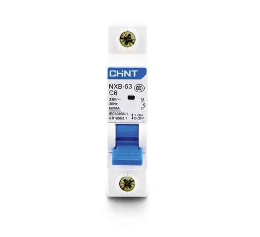 [NXB-63 1P C6 6kA] Termica Unipolar 6A 6kA Curva C CHINT
