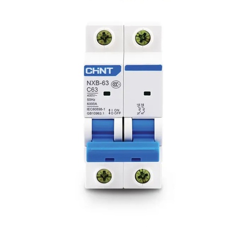 [NXB-63 2P C6 6kA] Termica Bipolar 6A 6kA Curva C CHINT