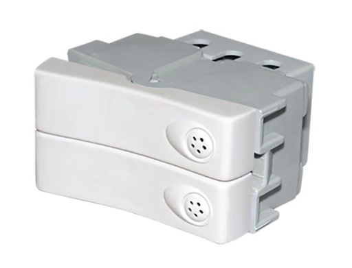 [JL40032] Módulo Verona arco punto doble 2 interruptores blanco - Jeluz