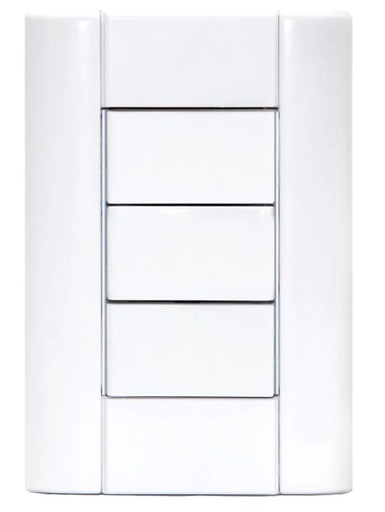 [JL2000/2] Tapa bastidor Verona 2000 3 módulos blanco - Jeluz