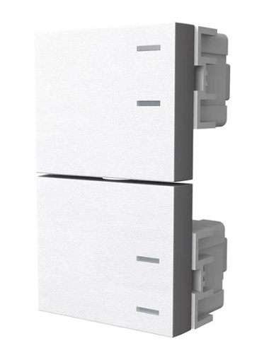 [JL60451] Módulo Platinum 2 medios teclones blanco - Jeluz