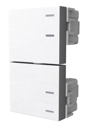 [JL60453] Módulo Platinum 2 medios teclones combinación blanco - Jeluz