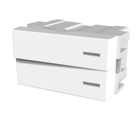 [JL60032] Módulo Platinum punto doble 2 int. simples blanco - Jeluz