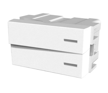 [JL60034] Módulo Platinum punto doble 2 interruptores combinados blanco - Jeluz