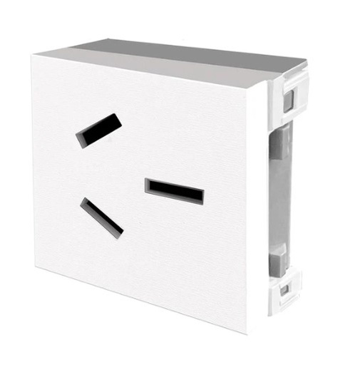 [JL60079] Módulo Platinum toma 20A (2 módulos) blanco - Jeluz
