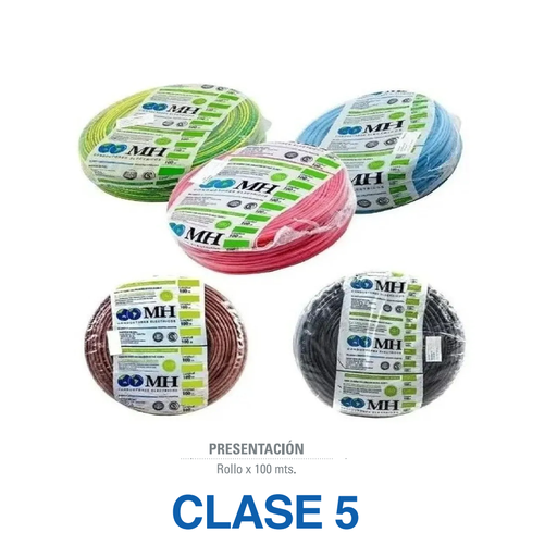 [0110V] Cable 1x10 verde/a C5 rollo 100m MH