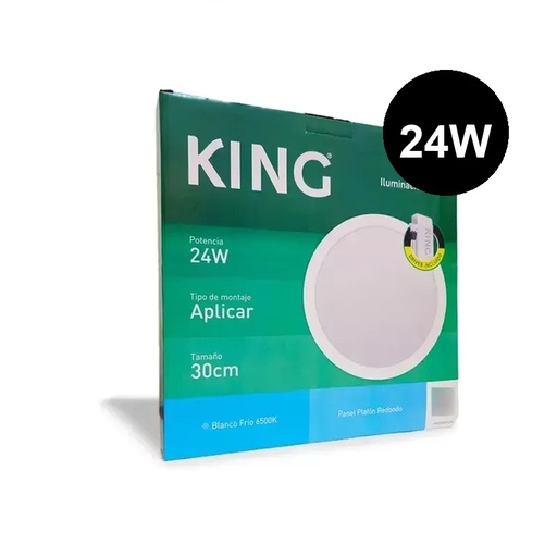 [KRFP-24W-CW] Plafón embutir redondo 24w frío King