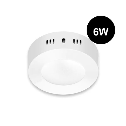[KRPP-6W-WW] Plafón aplicar redondo 6w cálido King