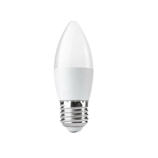 [KC37-6-E27-CW] Lámpara Vela 6W frío E27 King 