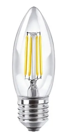 [BFC37-E27-4WW] LAMPARA VELA 4W FILAMENTO CALIDO E27 MACROLED 