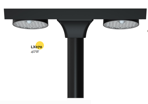 [lx07040w] Farola solar doble 40w Litex