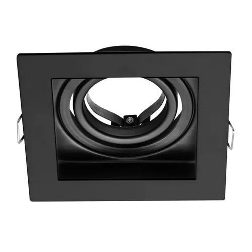 [AED-X1-MN] ARTEFACTO MACROLED EMBUTIR X1 DICRO MARCO NEGRO