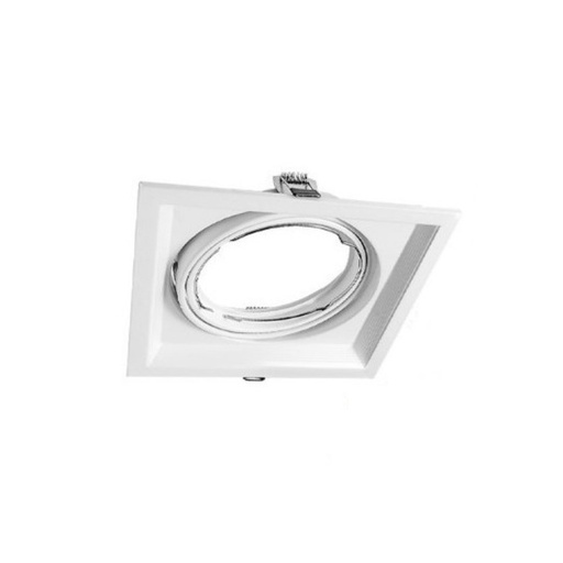 [AECAR-X1-MB] CARDANICO AR111 MACROLED DE EMBUTIR X1 MARCO BLANCO
