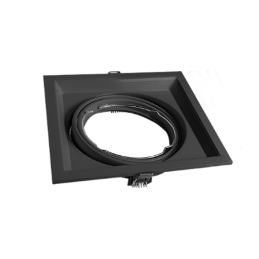 [AECAR-X1-MN] CARDANICO AR111 MACROLED DE EMBUTIR X1 MARCO NEGRO