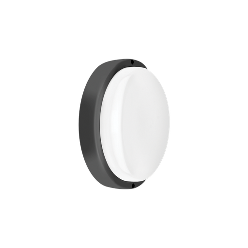 [TR-MN-18W-WW] TORTUGA MACROLED REDONDA MARCO NEGRO 18W - IP54 - AC100-265V - FP:0,9 - 1620 lm - BLANCO CALIDO