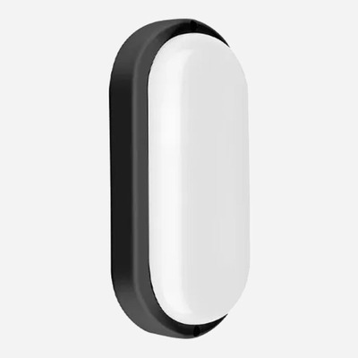 [TO-MN-12W-WW] TORTUGA MACROLED OVAL MARCO NEGRO 12W - IP54 - AC100-265V - FP:0,9 - 1080 lm - BLANCO CALIDO