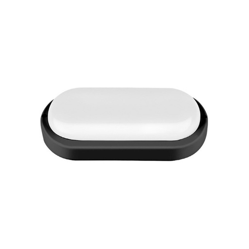 [TO-MN-18W-WW] TORTUGA MACROLED OVAL MARCO NEGRO 18W - IP54 - AC100-265V - FP:0,9 - 1620 lm - BLANCO CALIDO