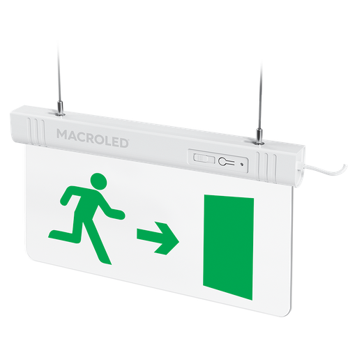 [CSL-PUERTA] Cartel de Salida de Emergencia Luminoso -Puerta- Macroled