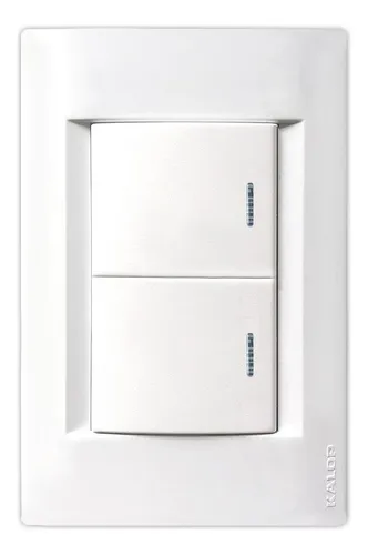 [KS43751T] LLAVE CIVIL BLANCA 2 MEDIO TECLON - KALOP