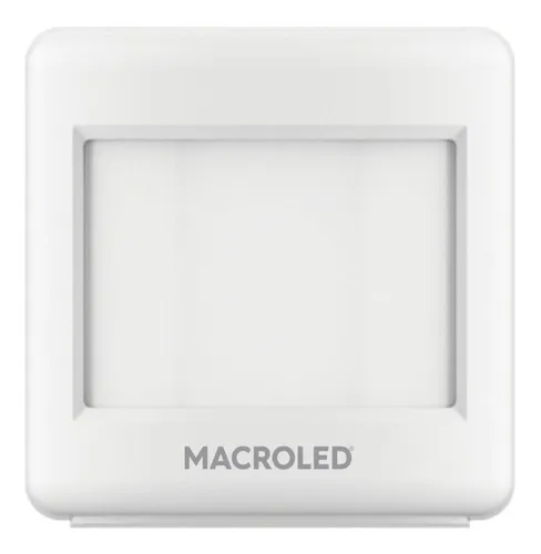 [SMSPB-110-8M-3AAA] Sensor smart de movimiento pared blanco, 8M de alcance, Macroled, 3 pilas AAA