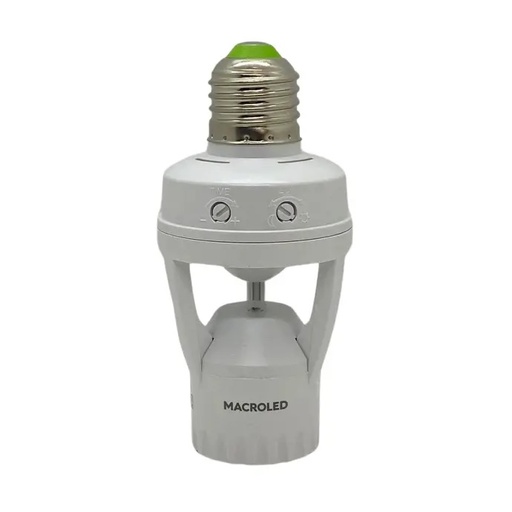 [SMPL-360-6M-E27] Portalámparas con sensor de movimiento E27 Macroled
