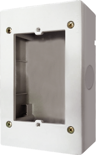 [KL42513] Caja de aplicar pvc rectangular para bastidor 10x5 gris Kalop