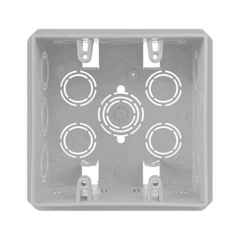 [KD02102G] CAJA EMBUTIR CUADRADA PVC GRIS KALOP
