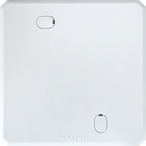[KD02122] Tapa ciega pvc cuadrada blanca - Kalop